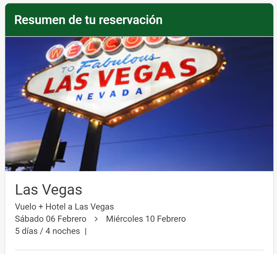 Liverpool: Las Vegas Vuelo + Hotel | 5 días / 4 noches
