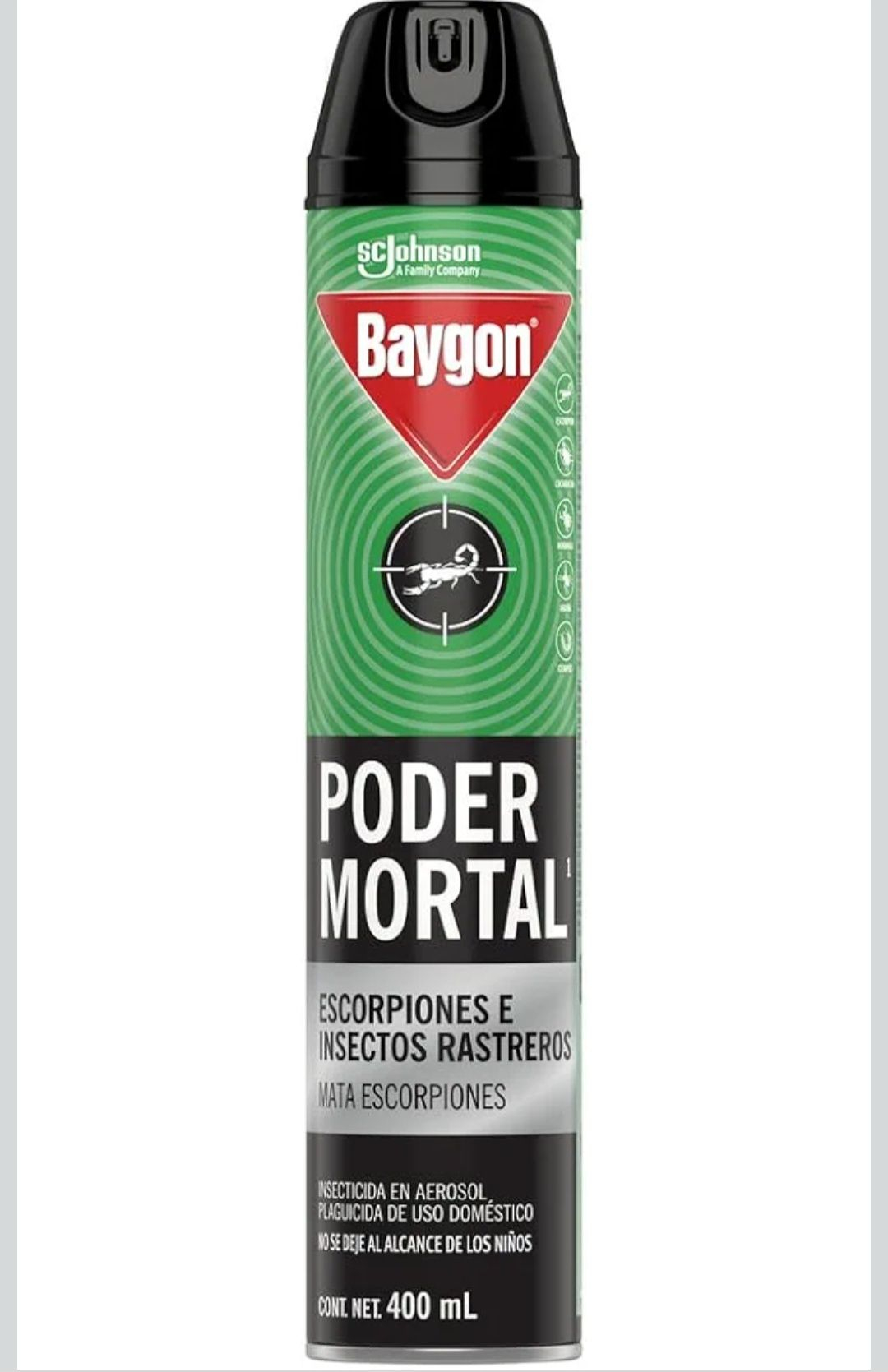 Amazon: Baygon Poder Mortal Insecticida en Aerosol 400 ml