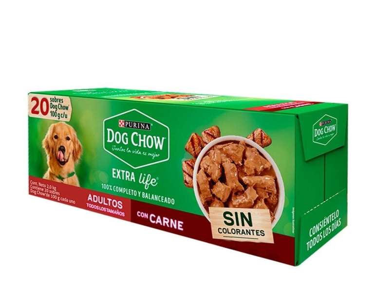 Sam's Club: Alimento Dog Chow  + 20 sobres de alimento humedo -  