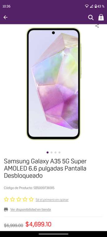 Suburbia: Samsung galaxy A35 5g 128gb y 6gb