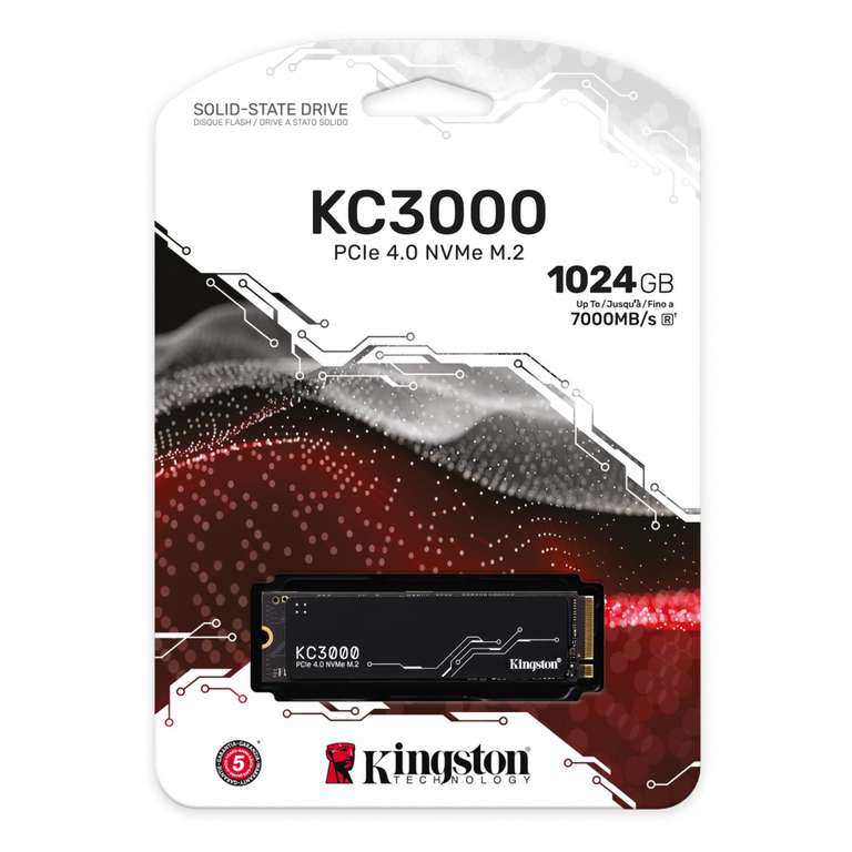 CyberPuerta: SSD Kingstone KC3000 NVMe, 1 TB, $1,159.00 cuentas nuevas