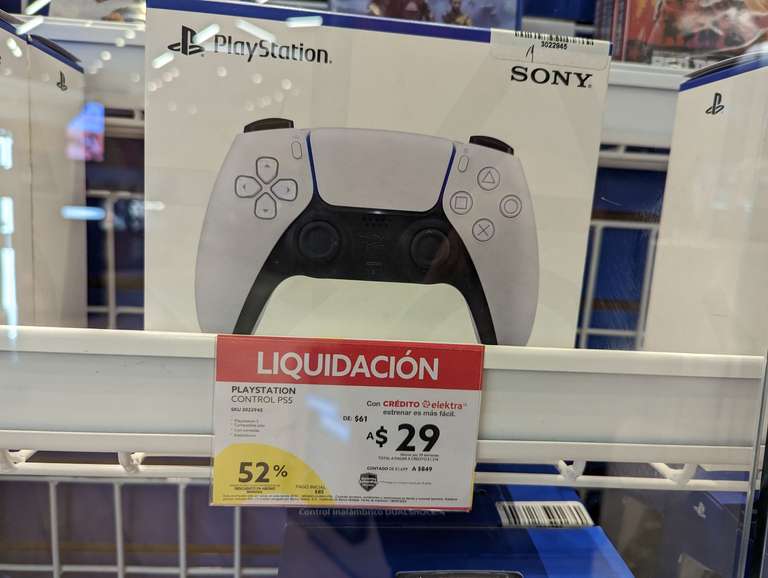 Elektra Cuajimalpa: Liquidación Control DualSense PS5 blanco.