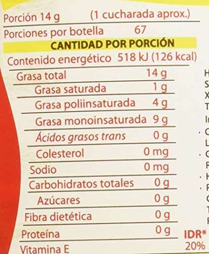Amazon: 1-2-3 Aceite Vegetal,1 L, 3 Piezas por $101