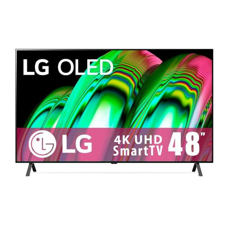 Walmart y Aurrera: Pantalla LG OLED 48 Pulgadas 4K Ultra HD Smart TV 48A2PSA (Pagando con TDC HSBC)
