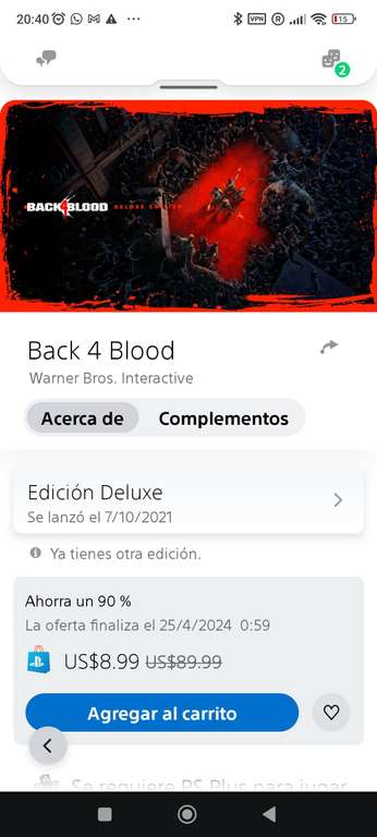 PlayStation Store: Back 4 Blood Deluxe Edition