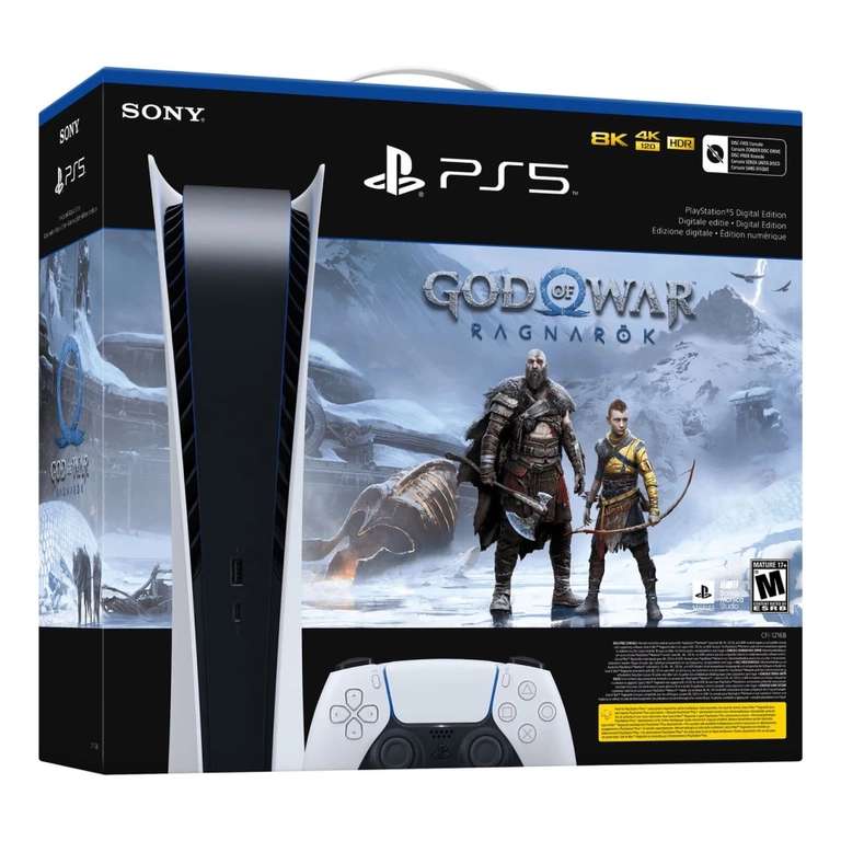 Bodega Aurrera: Consola Playstation 5 Standard Edicion God of War Ragnarok $10735 y Version Digital con juego GOW $9239 12 MSI con BBVA