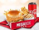 Uber Eats: KFC - 2 combos MegaBox Ke Tiras Burger + Ke Tira o Pieza de Pollo - (Solo miembros Uber ONE)