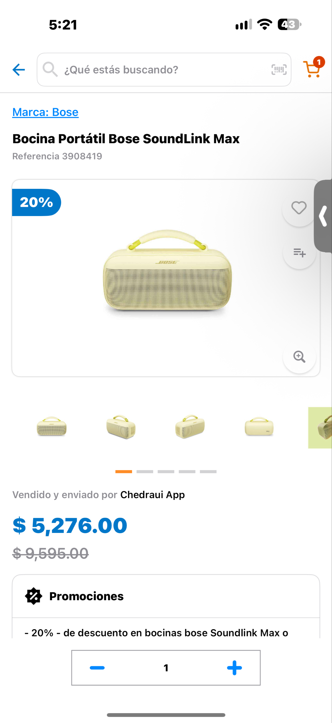 CHEDRAUI: Bose soundlink max