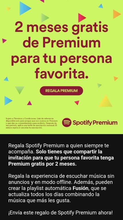 Spotify: Regala 2 Meses de Premium