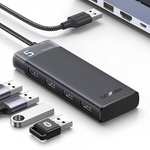 Amazon: UGREEN Hub USB 3.0, 5 en 1 Adaptador USB A a 4 USB 3.0 y 100W PD Charge