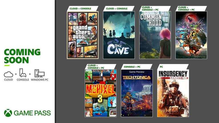 Próximamente en Xbox Game Pass: Exoprimal, Grand Theft Auto V, Techtonica y más