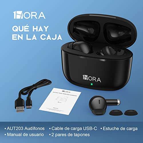 Amazon: Audifonos Inalambricos Bluetooth 5.3, Auriculares Inalámbricos In-Ear Audífonos Bluetooth con Micrófono