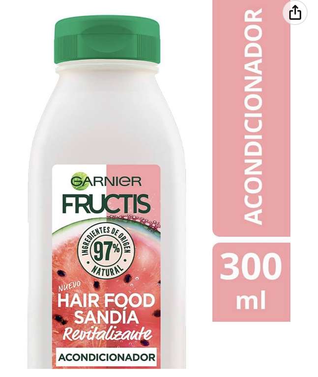 Amazon: Garnier Fructis Acondicionador fructis hair food sandia 300ml | Envío prime