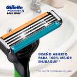 Amazon: Gillette Rastrillos para Afeitar Desechables Prestobarba3 Body Sense 4 Unidades