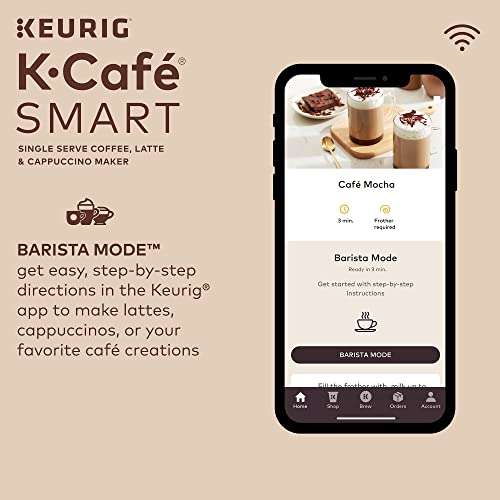 Amazon: Keurig K-Cafe SMART, K-Cup, para el capuchino en la mañana