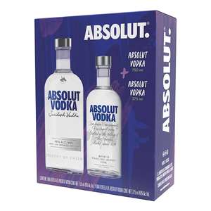 Walmart: Vodka Absolut 750ml + 350ml= 1.1 Lts (rebaja solo en app)