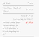 Google Play: $45 MX de regalo en Clash of Clans o Clash Royale (Leer Descripción) | Usuarios seleccionados