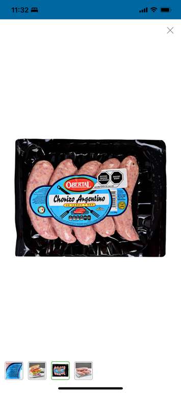Sam’s club Chihuahua: Chorizo Argentino 550 g