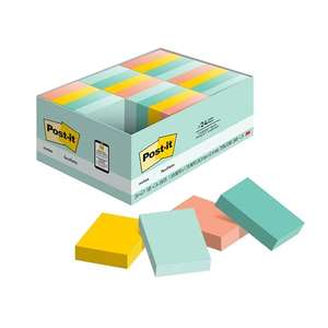 Amazon: Post it Mini - Notas Adhesivas - Marsella Collection (Colores pastel) - 24 Paquetes (2,400 Hojas)