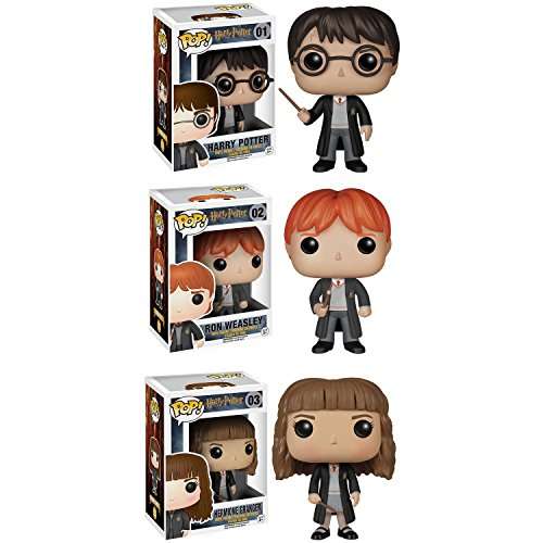 Amazon: Funko Harry Potter Set: Harry Potter, Ron Weasley & Hermione