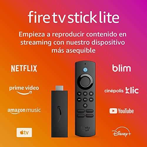 Amazon: Fire TV Stick Lite $449 / Fire TV Stick 4K $599 (miembros Prime)