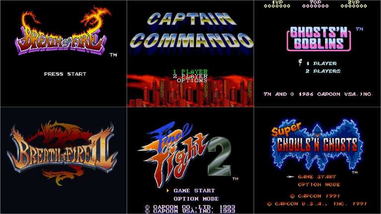 Capcom Town: Juega gratis Breath of Fire I/II, Captain Commando, Final Fight 2, Ghosts'n Goblins, Super Ghouls'n Ghosts y más