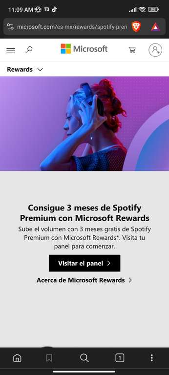 Microsoft Rewards - Spotify Premium 3 meses. | Nuevos usuarios
