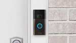 Amazon: Ring Video Doorbell | bronce veneciano y una cámara de seguridad Ring Stick Up Cam Battery | blanca