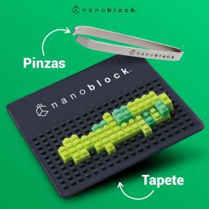 Sanborns: Pinzas y tapete Nanoblock