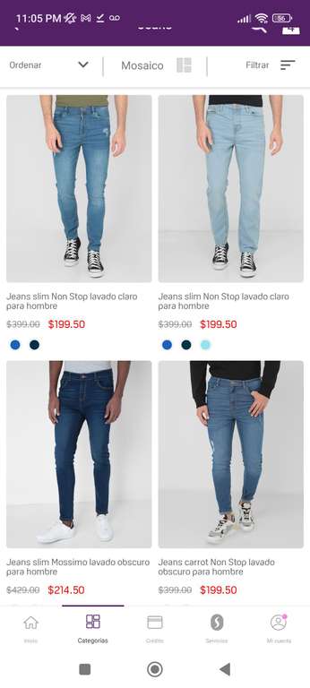 Suburbia: Variedad de Pantalones de $499 a $179