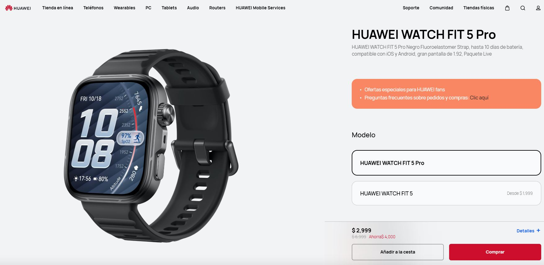 Huawei: HUAWEI WATCH FIT 5 Pro