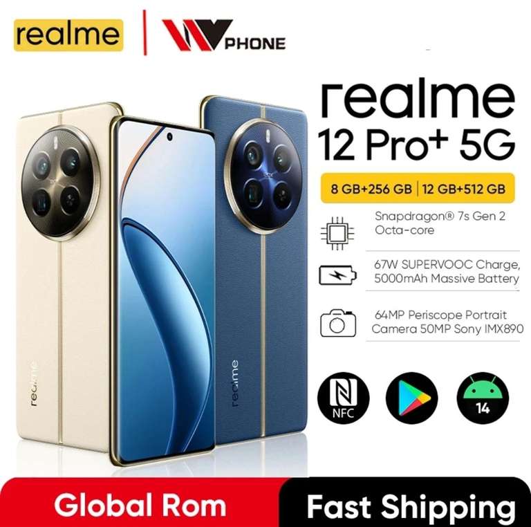 AliExpress: Celular Realme 12 Pro Plus