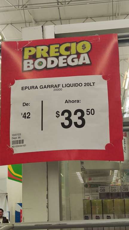 Epura garrafón líquido 20Lt - Bodega Aurrera