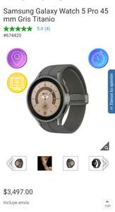 Costco - Galaxy Watch 5 Pro 45 mm Gris Titanio