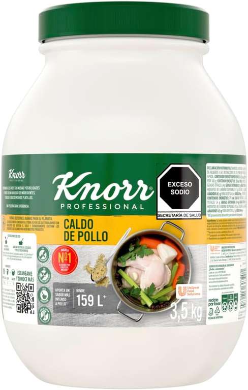Amazon: Oferta por tiempo limitado: Knorr Professional Caldo de Pollo 3.5 Kg UFS