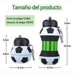 Amazon: Botella Agua Plegable Deportiva Forma de Balón Fútbol Basquetbol Beisbol Tenis,