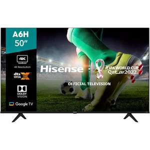 Walmart: Televisor 50 Pulgadas Hisense 4K Ultra HD Smart TV LED 50A6H