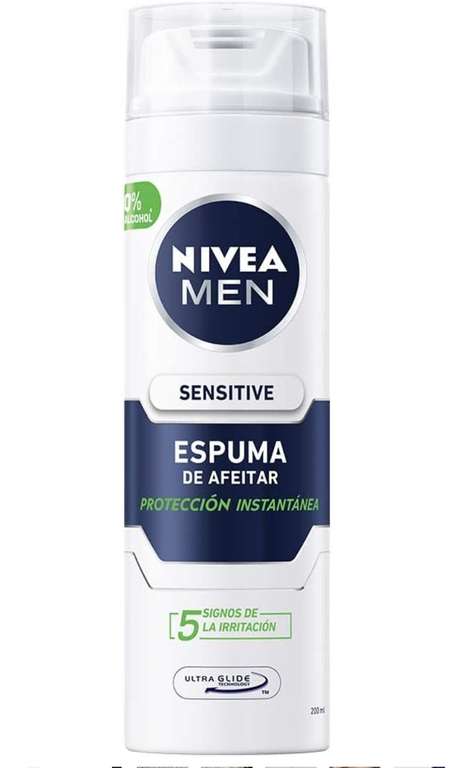 Amazon: NIVEA MEN Espuma para Afeitar con Vitamina E y Manzanilla, SENSITIVE para Piel Sensible (Planea y Ahorra) envío gratis con PRIME