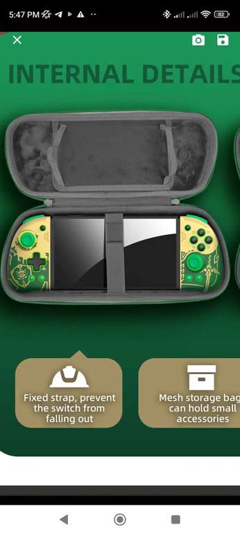 AliExpress SuperOfertas: IINE Joypad Case versión Zelda, nintendo switch