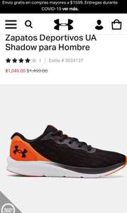 Under Armour: Zapatos Deportivos UA Shadow para Hombre