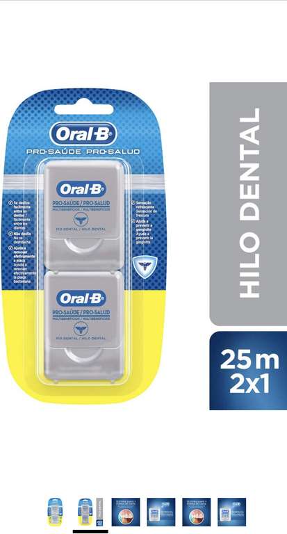 Amazon: Oral-B Hilo Dental Pro-Salud Multibeneficios | Planea y Ahorra, envío gratis con Prime
