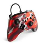 Elektra: Control Alámbrico PowerA para Xbox Series X|S Metallic Red Camo