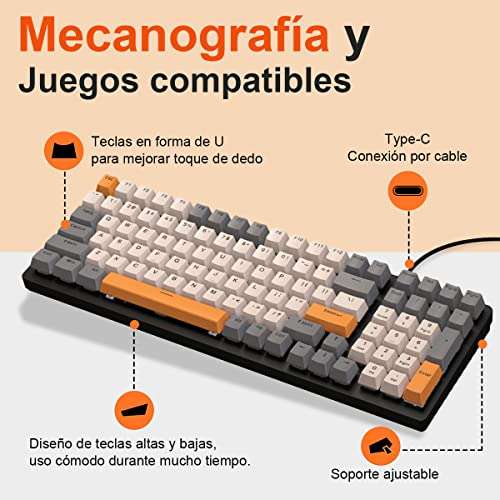 Amazon: Teclado Mecanico Español Gamer K3, RGB