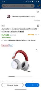 Walmart: Auriculares Inalámbricos Xbox Microsoft Starfield Edición Limitada