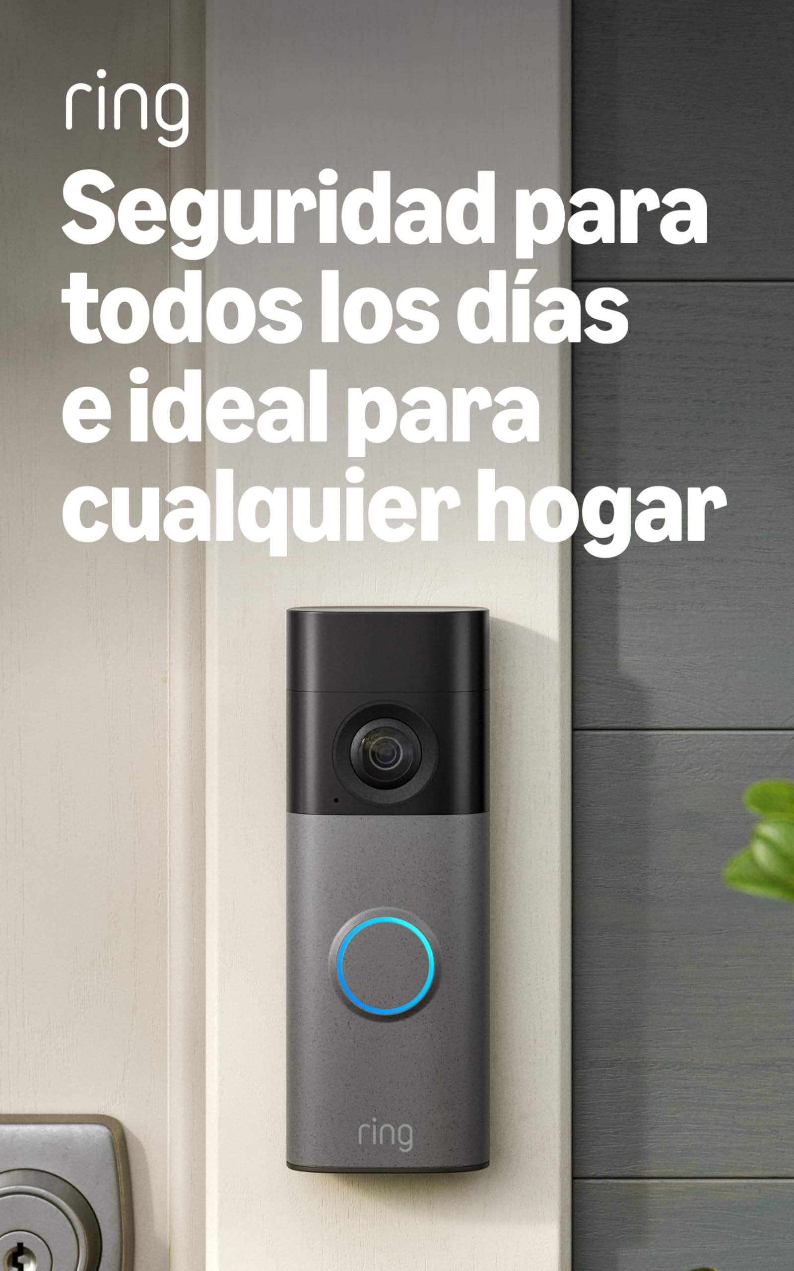 Amazon: Videotimbre inalámbrico 2K Ring (último modelo): Retinal 2K gran angular, zoom mejorado 6x, comunicación bidireccional y batería