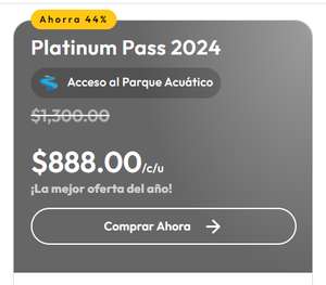 Six Flags: Pase anual Platinum Pass 2024 en $888