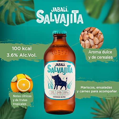 Amazon: 12 Pack Cerveza Artesanal Ultra Salvajita de Jabalí 330ml