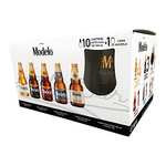 Amazon: Pack Cerveza Modelo Premium Pack 10 Botellas 355ml + Copa + Cupón 14% = $205.54 | Envío gratis con Prime