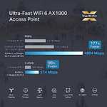 Amazon: TP-Link EAP670 V2 | Omada WiFi 6 Ultra- Slim AX5400 Wireless 2.5G Punto de Acceso de Montaje en Techo