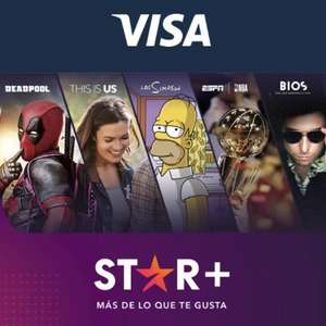 VISA: 3X1 de Star+ Pagando con Visa Clásica o Visa Gold o 4 Meses Gratis con Visa Platinum, Visa Signature o Visa Infinite